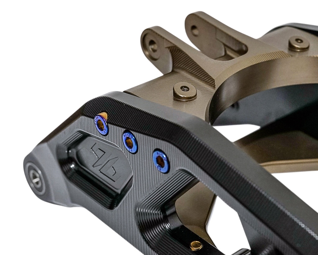 Bras oscillant allongé renforcé "96 Power Parts" pour Surron LBX/L1e, Noir