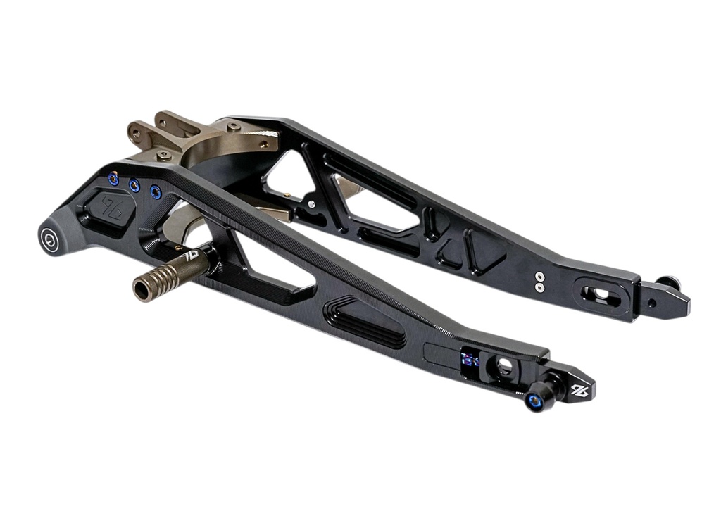 Bras oscillant allongé renforcé "96 Power Parts" pour Surron LBX/L1e, Noir