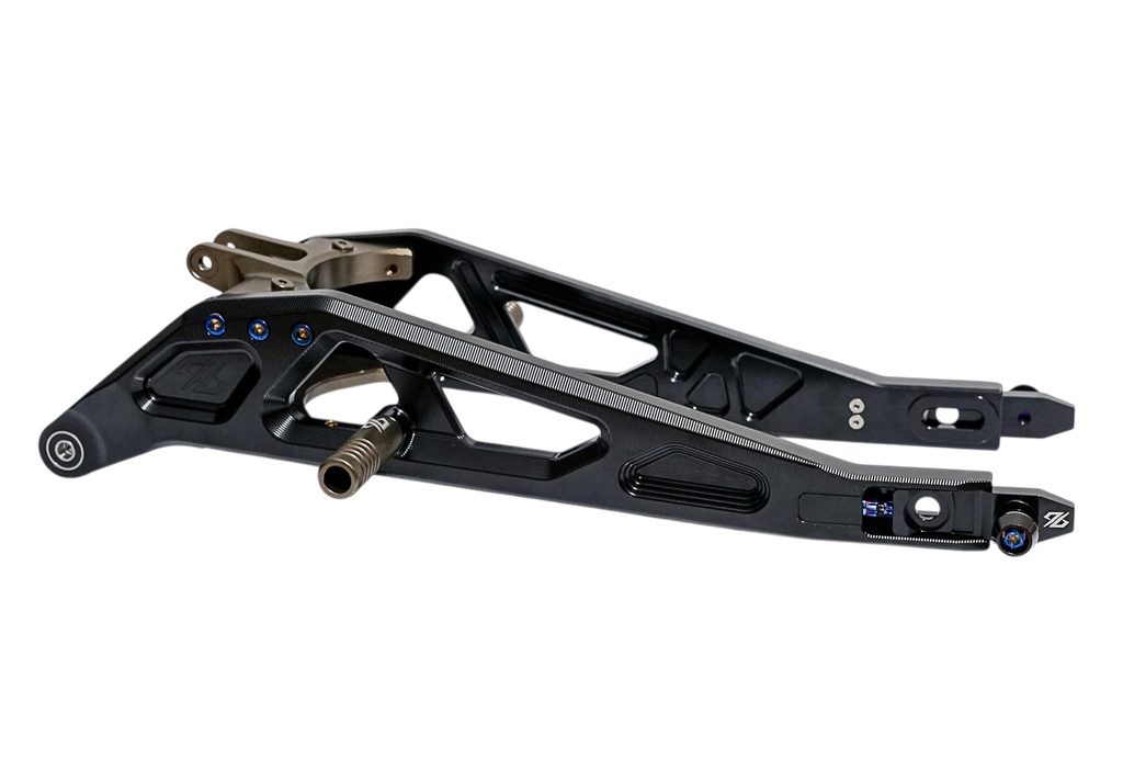 Bras oscillant allongé renforcé "96 Power Parts" pour Surron LBX/L1e, Noir