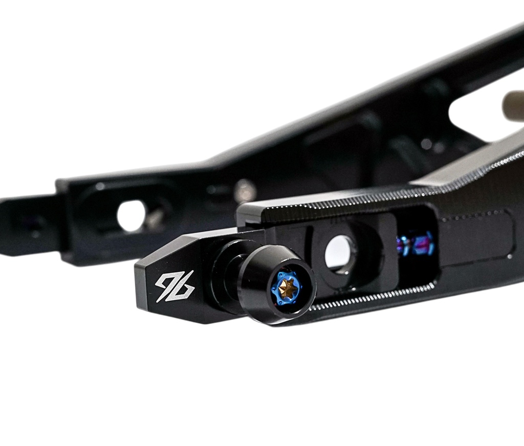 Bras oscillant allongé renforcé "96 Power Parts" pour Surron LBX/L1e, Noir