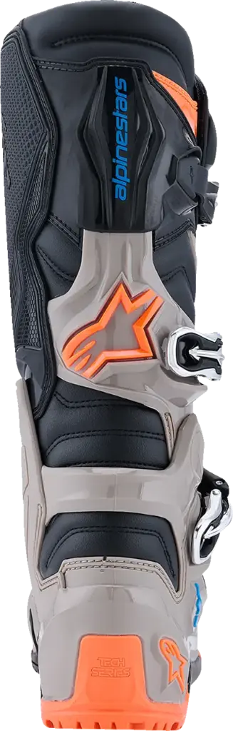 ALPINESTARS TECH 7 ENDURO – NOIR - GRIS CHAUD - ORANGE FLUO4.webp