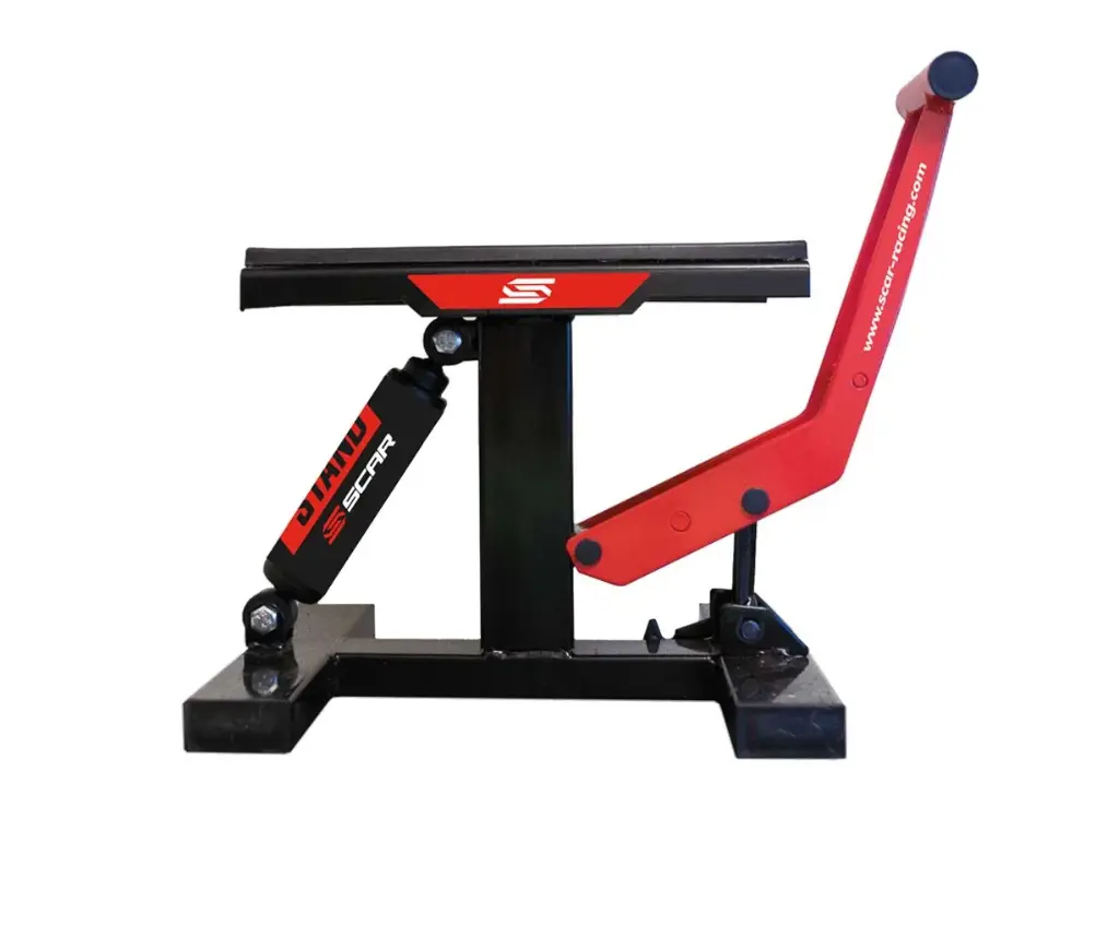 [41100150] Lève-Moto Hydraulique Ajustable SCAR – 33 à 43 cm, 150 kg