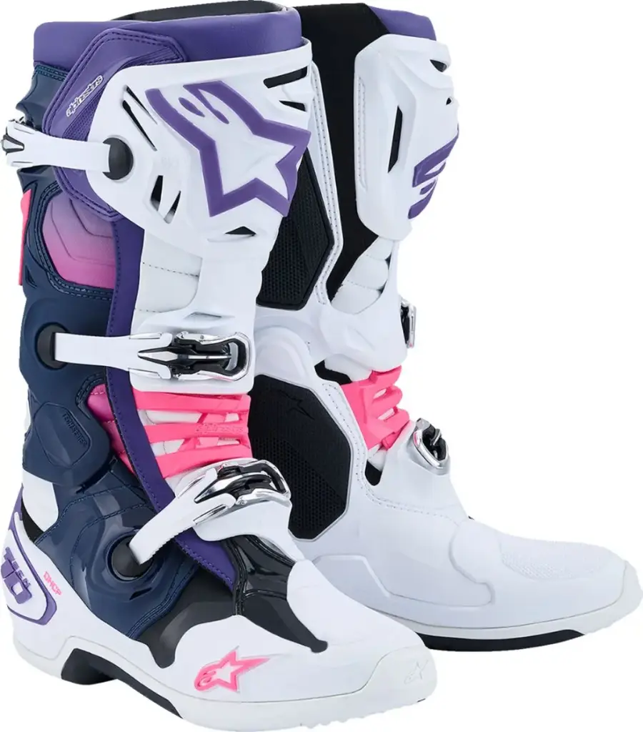 [34103373] ALPINESTARS(MX) - BOOT TECH 10 WHT/VLT/NVY/PINK - 12 - 47 