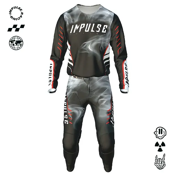Tenue de motocross personnalisée IMPULSE SMOKE – Made in France
