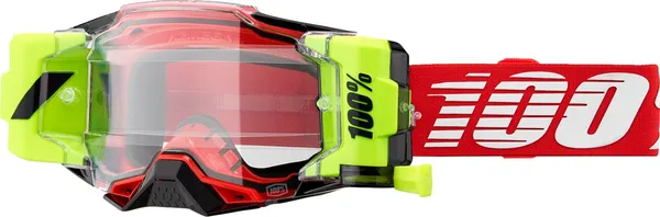 MASQUE 100% ARMEGA FORECAST – ÉCRAN CLAIR / ROUGE & JAUNE FLUO