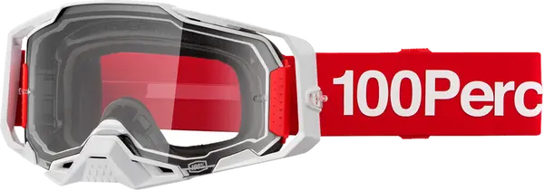 [26013713] MASQUE 100% ARMEGA CORBIN – ÉCRAN CLAIR / ROUGE & BLANC MAT