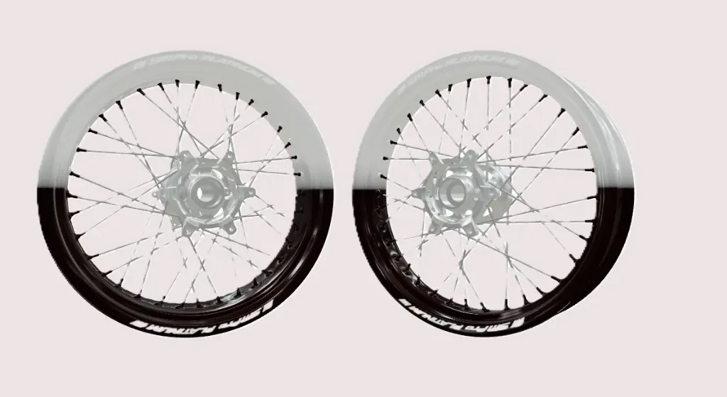 Set Jantes Supermotard SM PRO 17x3.50 / 17x4.5 – STARK VARG EX – Bi-Couleur