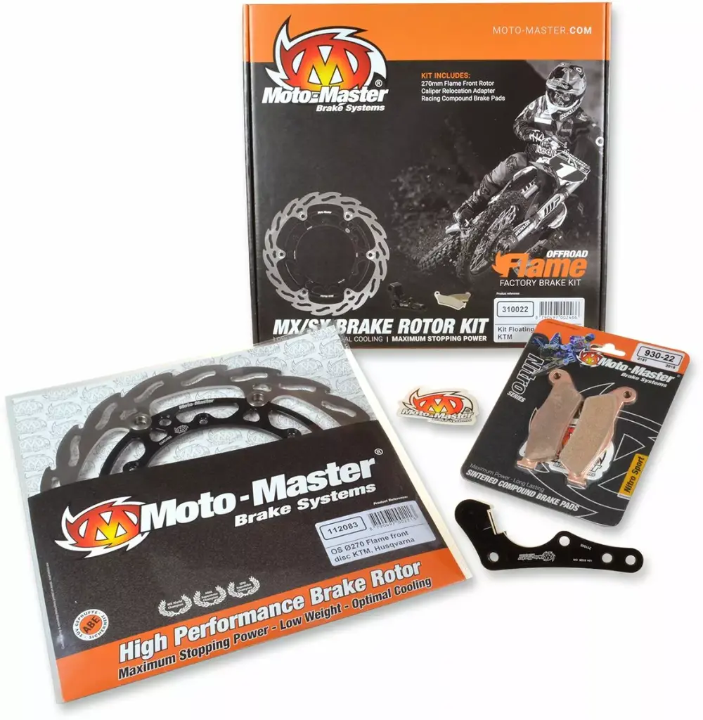 [17040333 / 310022] Kit de frein avant surdimensionné Flame 270 mm – Moto-Master