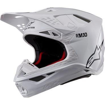 ALPINESTARS(MX) - HELMET SM10 SOLID WHT 2X