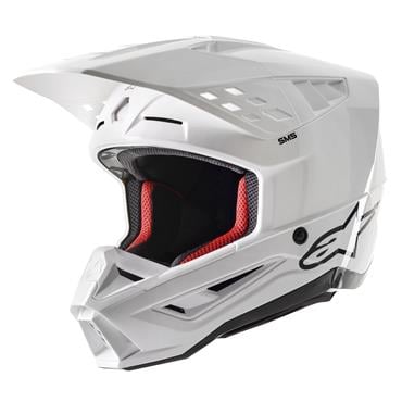 ALPINESTARS(MX) - HELMET SM5 SOLID WHT XS