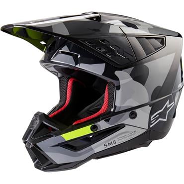 [01108394] ALPINESTARS(MX) - HELMET SM5 ROV2 GY/YLW S