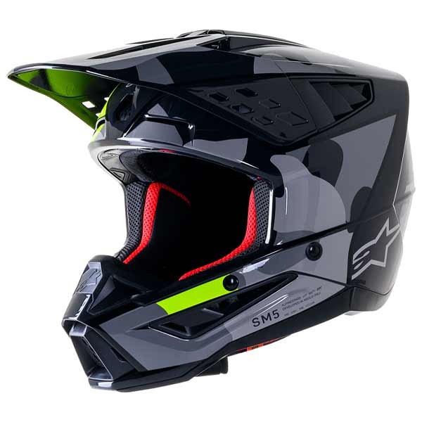 [1108395] ALPINESTARS(MX) - HELMET SM5 ROV2 GY/YLW M