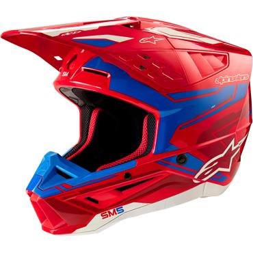 ALPINESTARS(MX) - HELMET SM5 ACT2 RED/BL XL
