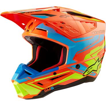 ALPINESTARS(MX) - HELMET SM5 ACT2 OR/C/Y M