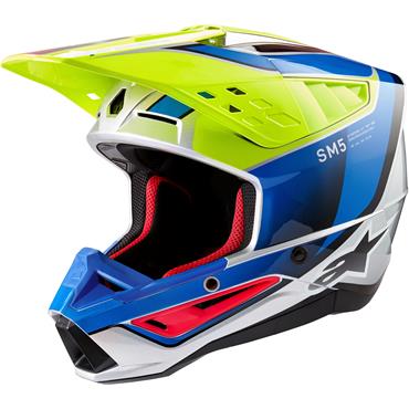 [1108436] ALPINESTARS(MX) - HELMET SM5 SAIL YLW/BL S