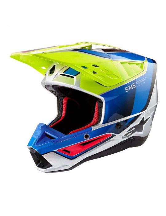 [01108438] ALPINESTARS(MX) - HELMET SM5 SAIL YLW/BL L