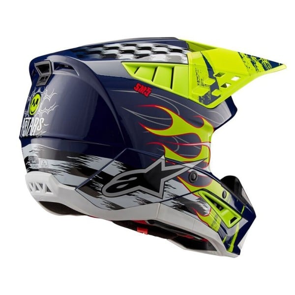 ALPINESTARS(MX) - HELMET SM5 RASH NV/YL M