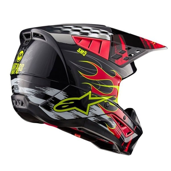 ALPINESTARS(MX) - HELMET SM5 RASH RED/G M