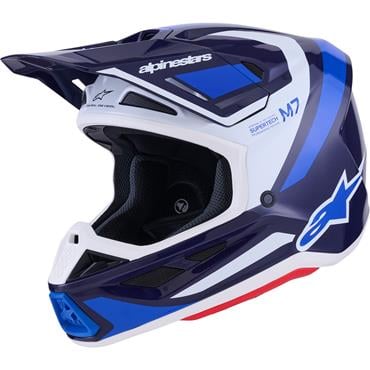 ALPINESTARS(MX) - HELMET SM7 RISE BLUE/WHITE M