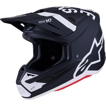 ALPINESTARS(MX) - HELMET SM7 DASHER BLK/WHT XL