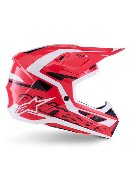 ALPINESTARS(MX) - HELMET SM7 DEED RED/BLK/WH XS