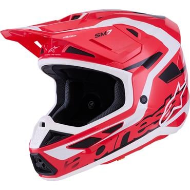 ALPINESTARS(MX) - HELMET SM7 DEED RED/BLK/WH S