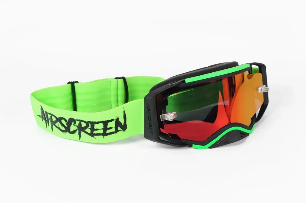 [001-017-IR7] Aero 07 EX : fluo green / black IR - Iridium rose