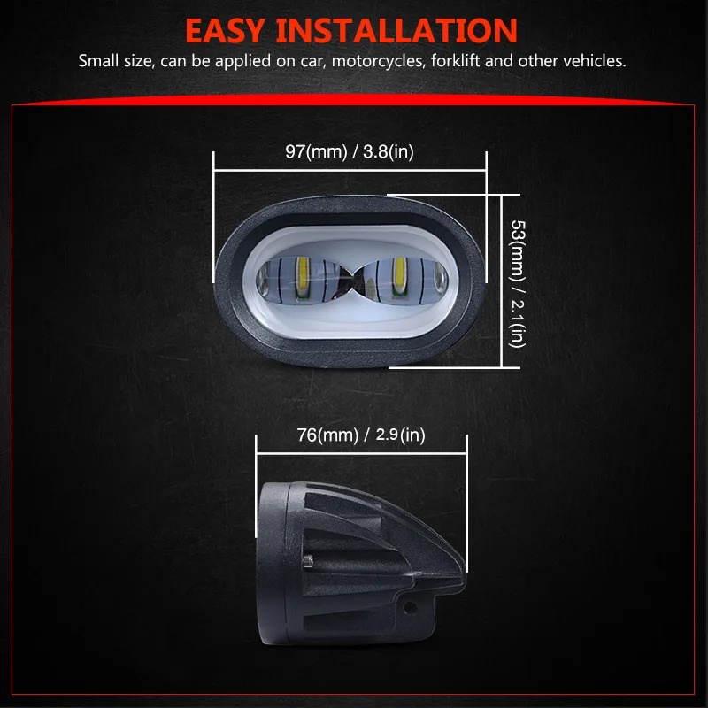 [WL-6D-20-W] Phare LED SURRON OFF ROAD
