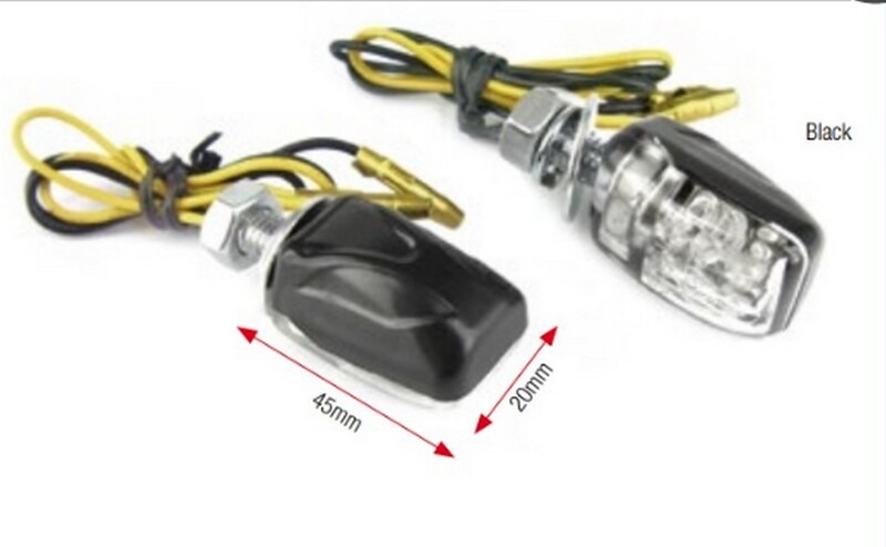 CLIGNOTANTS BIHR SHELL LED NOIR UNIVERSEL