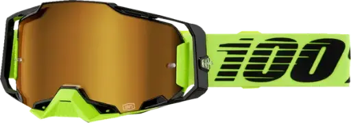 [26013452] MASQUE 100% ARMEGA NEON – MIROIR OR / NOIR / JAUNE FLUO